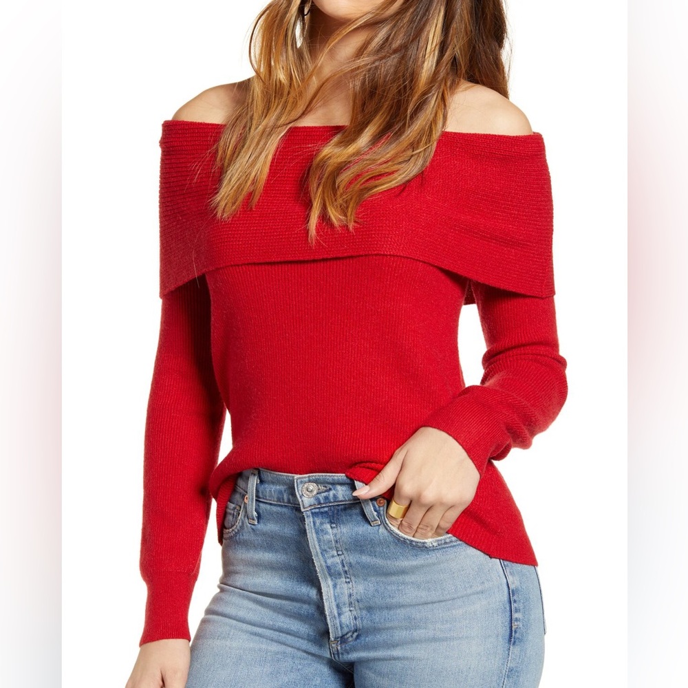 Leith Off The Shoulder Sweater